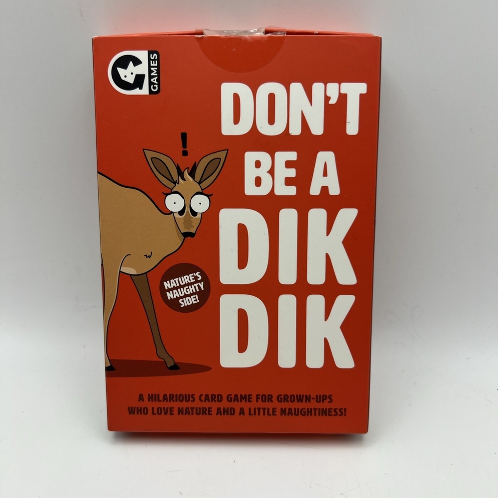 Don't Be A Dik Dik | Fun Matching Card Game For Silly Adults | Ginger Fox Games